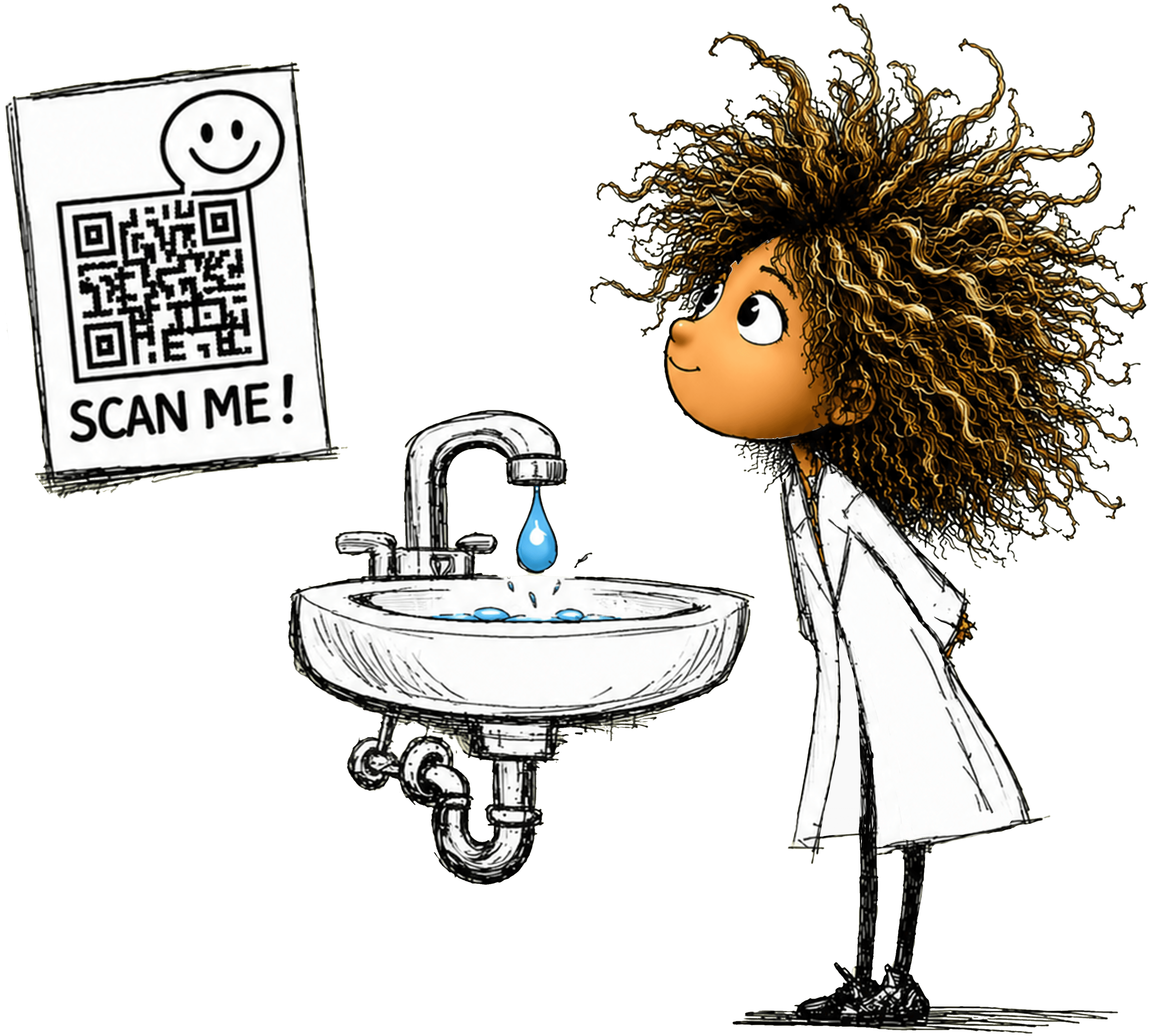 If it leaks, squeaks, or creaks poster with QR code