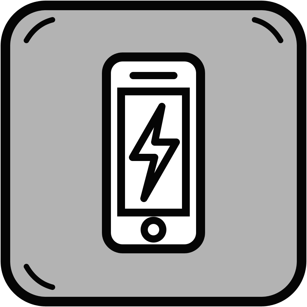 Phone with lightning bolt icon for fast mobile entry